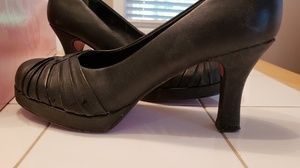 Black Chunky Heels, Mudd, size 7.5